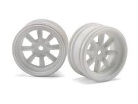 Диски 1|10 мини - MX60 8 SPOKE WHITE (вынос 3mm| 2шт) - HPI-3935