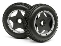 Колеса багги 1|5 передние 170x60 DIRT BUSTER M (черные Диски) 2шт - HPI-4736