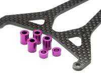 Верхняя пластина шасси графит UPPER DECK SET (WOVEN GRAPHITE|PRO 3) - HPI-73044