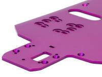Пластина шасси усиленная HEAVY DUTY MAN CHASSIS (ALUMINUM 17S T2.5MM PURPLE|NITRO RS4 MT) - HPI-73902