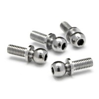 Шаровые стойки 4.3X11.5MM (4-40|HEX SOCKET|SILVER|4шт) - HPI-86196