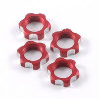 Гайки колес 1|8 - V2 Wheels Nuts 1.25mm Thread - Red (4шт) - PS00022
