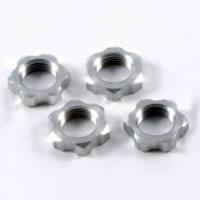 Гайки колес 1|8 - V2 Wheels Nuts 1.00mm Thread - Silver (4шт) - PS00026