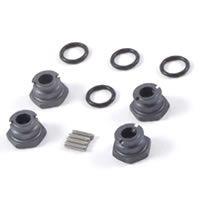 Хабы колесные - 1|10th Wheel Hubs +2mm - Grey (4шт) - PS00036
