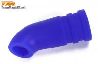 Отвод выхлопных газов для 1|8 (Silicone Blue) короткий - TM-119023B