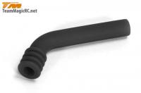 Отвод выхлопных газов для 1|10 (Silicone Black) длинный - TM-119032BK