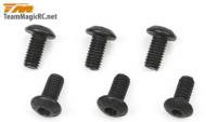 Винт 3x8mm Steel BH (6шт) hex - TM-126308BU