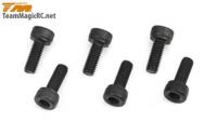 Винт 3x8mm Steel Cap (6шт) hex - TM-126308C