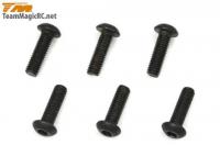 Винты 3x10mm Steel BH (6шт) hex - TM-126310BU