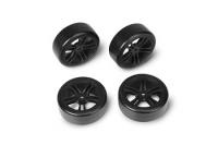 Колеса дрифтовые в сборе - E4D (5 спиц, Black) 4шт - TM-503302FBK