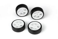 Колеса дрифтовые в сборе - E4D (5 спиц, White) 4шт - TM-503302W