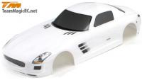 Кузов туринг|дрифт с аксессуарами 1:10 - (SLS 190mm, White) окрашен| с отражателями - TM-503326WA