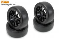 Колеса туринг 1|10 в сборе (10 спиц | Black ) 4шт - TM-503334BK