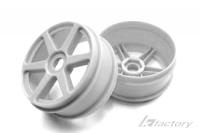 Диски багги 1|8 - No-Slots (6-спиц| 17mm| White| 2шт) - TM-K8002W**
