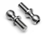 Gr.5 (6Al4v) Titanium Ball Stud 4.3mm x 10.3mm Long. (4pcs) - HPI-ED050020