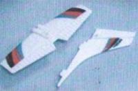 Хвостовое оперение (стабилизатор и руль направления), для модели самолёта Nine Eagles Cessna NE770B - NE4770009