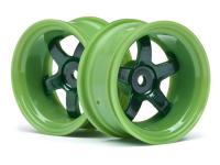 Диски туринг 1|10 - WORK MEISTER S1 GREEN (9мм OFFSET|2шт) - HPI-111100