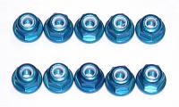 Гайки с фланцем - FT 3MM LOCKNUTS BLUE (10шт) - AS25392