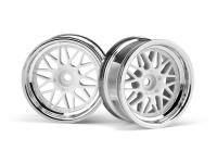 Диски 1|10 - HRE C90 26мм CHROME|WHITE (6мм|2шт) - HPI-106773