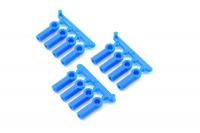 Наконечники тяг (синие) Heavy Duty Rod Ends (12) Blue - RPM73375