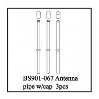 Трубка антенны с крышкой BS901-067 - SBS-0403-01
