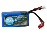 Аккумулятор RICCS LiPo 11.1V 3S 15C 1300 mAh - RBC-0014-01