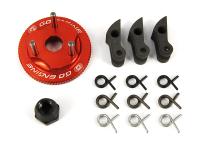 Flywheel + Clutch Shoes 3pcs + Springs + Central Lock Nut 8.5mm Incl. Springs - RMA-0049-01