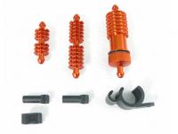 Anodized Orange Alu. Fuel Filter + L - RMA-0044-01