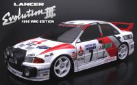 Кузов 1:10 - MITSUBISHI LANCER EVOLUTION III, Rally ver. - ABC-66148