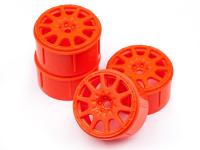 Диски 1|18 - MICRO RALLY WHEEL 17мм ORANGE (4шт) - HPI-113088