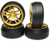 Колеса дрифт 1|10 - Spec D CX10 вынос +3мм (4шт) - WL-0090