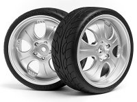 Колеса в сборе 1|10 (MATTE CHROME | 4шт) низкопрофильные - HPI-4724