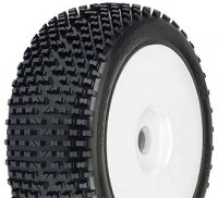 Колеса в сборе (Багги 1|8) Bow Tie M3 | белый диск (2шт) - PL9025-12