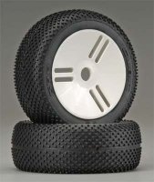 Колеса в сборе багги 1|8  - CUBIC , мягкие, диск белый 2шт - GMW03A