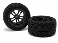 Колеса в сборе MINIZILLA | RADIAL | диск BLACK (2шт) - HPI-HB70483