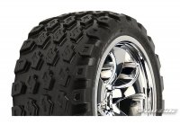 Колеса в сборе трак 1|10 - Dirt Hawg 2.8* (30 Series) All Terrain (2шт) хром| Electric Rear - PL1136-13