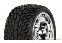 Колеса в сборе трак 1|10 - Road Rage M2 2.8* (30 Series) Street (2шт) хром| Nitro Rear|Electric Front - PL1137-12