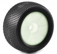 Колеса в сборе (Трак 1|8) CUBIC | БЕЛЫЙ диск | РАСШИРЕННЫЕ | HEX17mm (2шт) - GGK08A