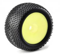 Колеса в сборе (ТРАК 1|8) - GRIP | A Soft | РАСШИРЕННЫЕ | ЖЕЛТЫЙ диск| HEX17mm (2шт) - GGY07A