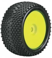 Колеса в сборе (Трак 1|8) -GRIP |желтый диск | HEX17mm (2шт) - GGX07A