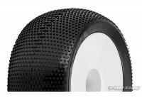 Колеса в сборе (ТРАК 1|8)  - Hole Shot M2 | размерность LPR | БЕЛЫЙ диск | HEX17mm | Standard Offset | 2шт - PL1139-11