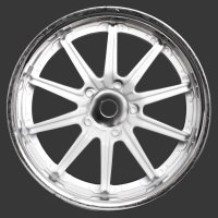 Комплект дисков (4шт.), 10 спиц, белые с хромом - SWS-3320113_sw