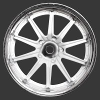 Комплект дисков (4шт.), 10 спиц, белые с хромом - SWS-3320133_sw
