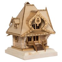 Конструктор из дерева KarCon *Терем* с инструментами, 153 элемента - K05N