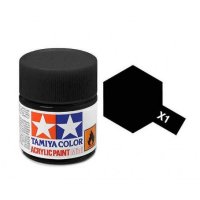 Краска для склеиваемых моделей (акрил) X-1 Black - TAM-81501