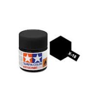 Краска для склеиваемых моделей (акрил) X-18 Semi Gloss Black - TAM-81518