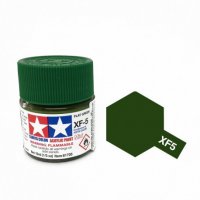 Краска для склеиваемых моделей (акрил) XF-5 Flat Green - TAM-81705