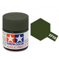 Краска для склеиваемых моделей (акрил) XF-58 Olive Green - TAM-81758