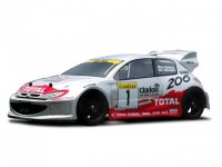 Кузов 1:10 - PEUGEOT 206 WRC (200MM) крашеный - HPI-7261