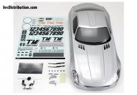 Кузов 1|10 с обвесом - SLS Touring|Drift, 190mm, окрашен, Silver| с отражателями - TM-503326SA